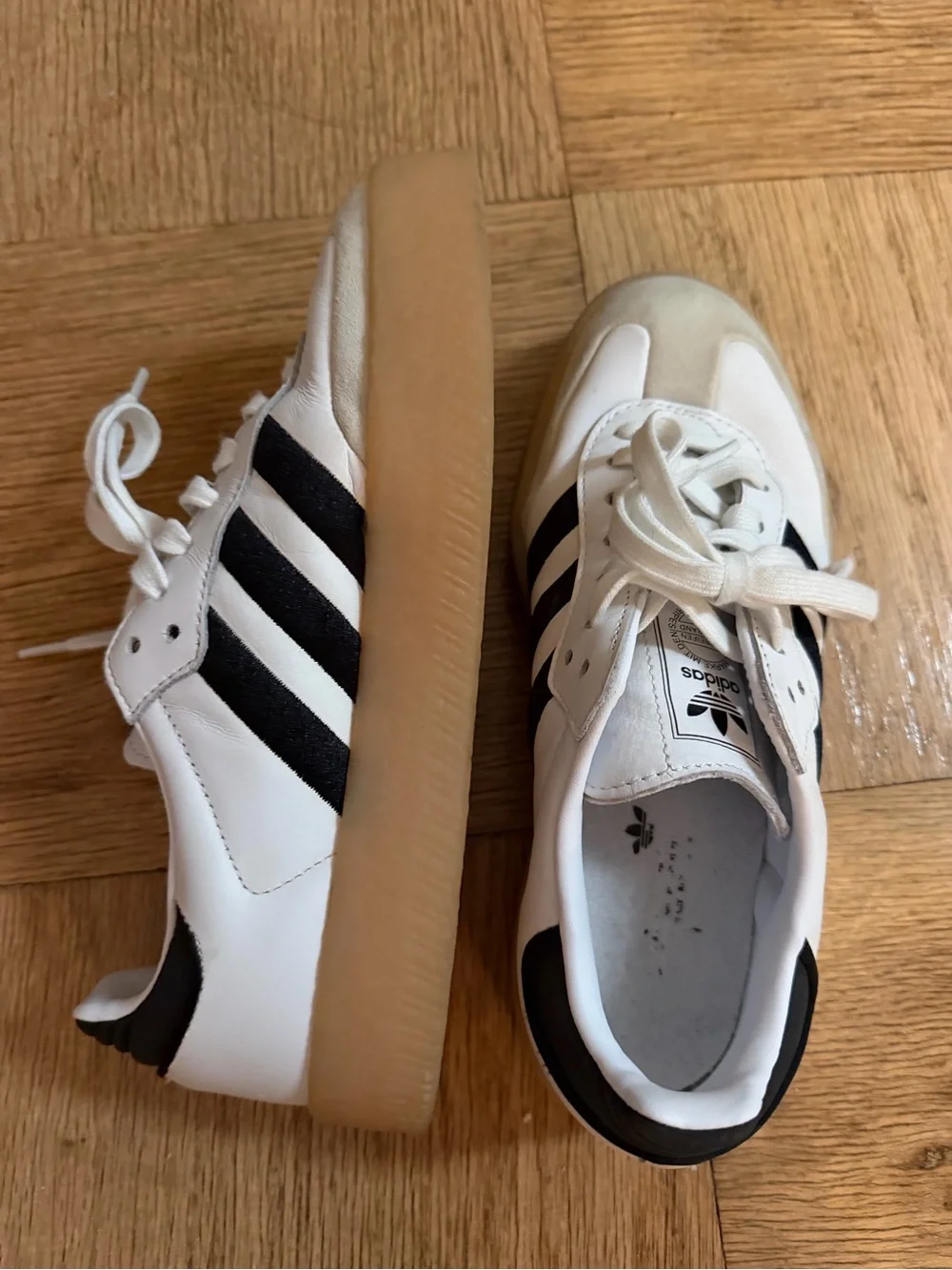 adidas White and Black Classic Sambae